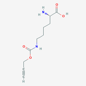 molecular formula C10H16N2O4 B3346640 N-epsilon-propargyloxycarbonyl-L-lysine hydrochloride CAS No. 1215204-46-8