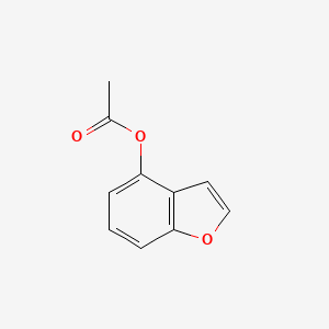 molecular formula C10H8O3 B3346662 4-Acetoxybenzofuran CAS No. 121724-96-7