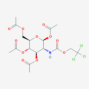 molecular formula C17H22Cl3NO11 B3346684 1,3,4,6-Tetra-O-acetyl-2-Deoxy-2-(2,2,2-trichloroethoxycarbonylamino)-beta-D-glucopyranose CAS No. 122210-05-3
