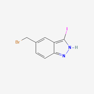 molecular formula C8H6BrIN2 B3346717 5-(bromomethyl)-3-iodo-2H-indazole CAS No. 1228880-67-8