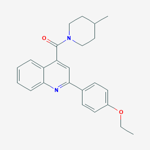 molecular formula C24H26N2O2 B334672 [2-(4-Ethoxyphenyl)quinolin-4-yl]-(4-methylpiperidin-1-yl)methanone 