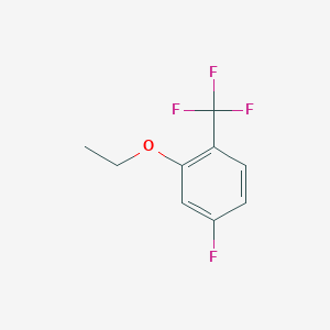 molecular formula C9H8F4O B3346731 2-Ethoxy-4-fluorobenzotrifluoride CAS No. 1233541-58-6