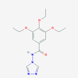 molecular formula C15H20N4O4 B334674 3,4,5-triethoxy-N-(4H-1,2,4-triazol-4-yl)benzamide 