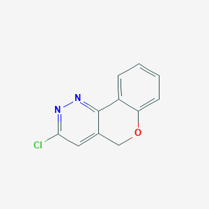 molecular formula C11H7ClN2O B3346781 3-chloro-5H-chromeno[4,3-c]pyridazine CAS No. 123875-21-8