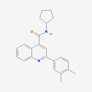 molecular formula C23H24N2O B334679 N-cyclopentyl-2-(3,4-dimethylphenyl)quinoline-4-carboxamide 