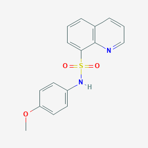 molecular formula C16H14N2O3S B334680 N-(4-methoxyphenyl)-8-quinolinesulfonamide 