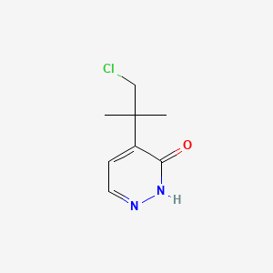 molecular formula C8H11ClN2O B3346801 3(2H)-Pyridazinone, 4-(2-chloro-1,1-dimethylethyl)- CAS No. 124420-55-9