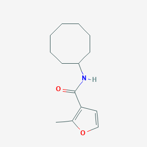 molecular formula C14H21NO2 B334682 N-cyclooctyl-2-methyl-3-furamide 