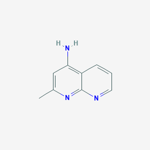 molecular formula C9H9N3 B3346827 2-Methyl-1,8-naphthyridin-4-amine CAS No. 1245210-70-1