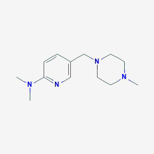 molecular formula C13H22N4 B3346831 N,N-dimethyl-5-((4-methylpiperazin-1-yl)methyl)pyridin-2-amine CAS No. 1245644-05-6