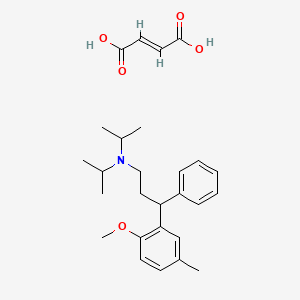 molecular formula C27H37NO5 B3346858 N,N-Diisopropyl-3-(2-methoxy-5-methylphenyl)-3-phenylpropan-1-amine fumarate CAS No. 124935-88-2