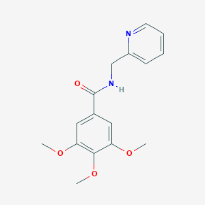 molecular formula C16H18N2O4 B334688 3,4,5-trimethoxy-N-(pyridin-2-ylmethyl)benzamide 