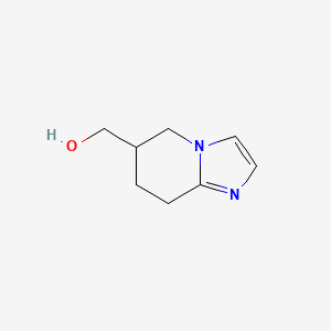 molecular formula C8H12N2O B3346900 (5,6,7,8-四氢咪唑并[1,2-a]吡啶-6-基)甲醇 CAS No. 1256546-79-8