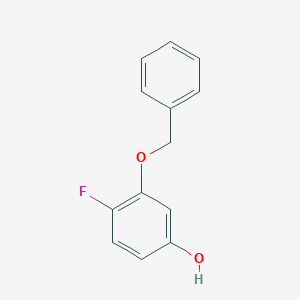 molecular formula C13H11FO2 B3346907 3-Benzyloxy-4-fluorophenol CAS No. 1256550-88-5