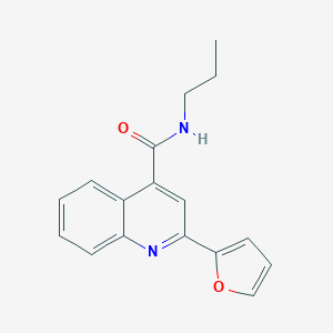 molecular formula C17H16N2O2 B334691 2-(furan-2-yl)-N-propylquinoline-4-carboxamide 