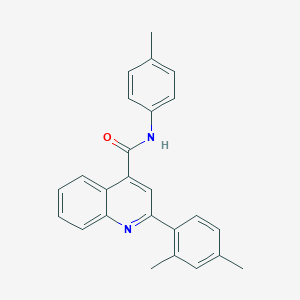 molecular formula C25H22N2O B334692 2-(2,4-dimethylphenyl)-N-(4-methylphenyl)quinoline-4-carboxamide 