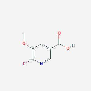 molecular formula C7H6FNO3 B3346922 2-Fluoro-3-methoxypyridine-5-carboxylic acid CAS No. 1256819-38-1