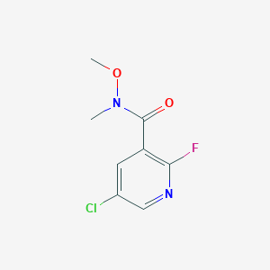 5-Chloro-2-fluoro-N-methoxy-N-methyl-3-pyridinecarboxamide