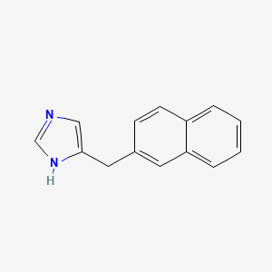 molecular formula C14H12N2 B3346954 1H-Imidazole, 4-(2-naphthalenylmethyl)- CAS No. 125883-69-4