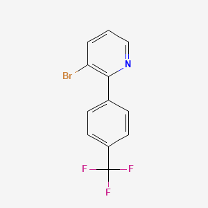 molecular formula C12H7BrF3N B3346959 3-Bromo-2-(4-trifluoromethylphenyl)pyridine CAS No. 1259091-98-9