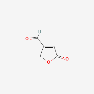 molecular formula C5H4O3 B3346964 5-Oxo-2h-furan-3-carbaldehyde CAS No. 125973-97-9