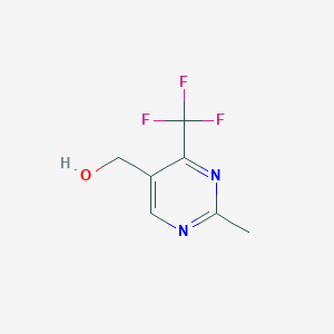 molecular formula C7H7F3N2O B3346979 (2-Methyl-4-(trifluoromethyl)pyrimidin-5-yl)methanol CAS No. 1260648-82-5