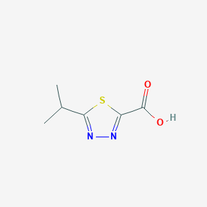 molecular formula C6H8N2O2S B3346990 5-Isopropyl-1,3,4-thiadiazole-2-carboxylic acid CAS No. 1260672-43-2