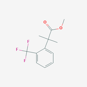 molecular formula C12H13F3O2 B3347010 Methyl 2-methyl-2-(2-(trifluoromethyl)phenyl)propanoate CAS No. 1260876-11-6