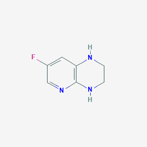 molecular formula C7H8FN3 B3347012 7-Fluoro-1,2,3,4-tetrahydropyrido[2,3-b]pyrazine CAS No. 1260879-85-3