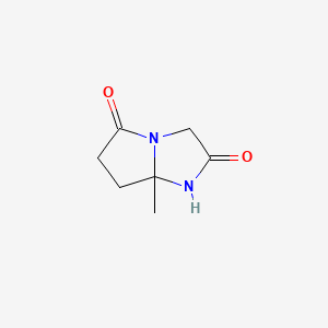 Dihydro-7a-methyl-1H-pyrrolo(1,2-a)imidazole-2,5(3H,6H)-dione