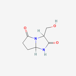 Dihydro-3-(hydroxymethyl)-1H-pyrrolo(1,2-a)imidazole-2,5(3H,6H)-dione