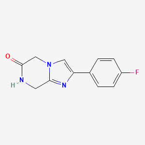 2-(4-Fluorophenyl)-7,8-dihydroimidazo[1,2-A]pyrazin-6(5H)-one