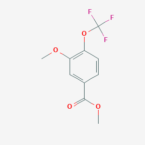 molecular formula C10H9F3O4 B3347057 Methyl 3-methoxy-4-(trifluoromethoxy)benzoate CAS No. 1261827-94-4