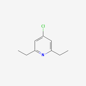 molecular formula C9H12ClN B3347075 4-Chloro-2,6-diethylpyridine CAS No. 1262415-26-8