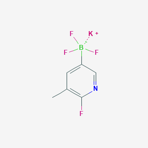 molecular formula C6H5BF4KN B3347077 Potassium trifluoro(6-fluoro-5-methylpyridin-3-yl)borate CAS No. 1262538-12-4