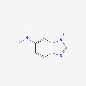 molecular formula C9H11N3 B3347081 1H-Benzimidazol-6-amine, N,N-dimethyl- CAS No. 1262887-26-2