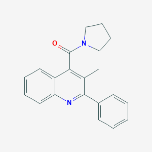 molecular formula C21H20N2O B334716 (3-Methyl-2-phenylquinolin-4-yl)(pyrrolidin-1-yl)methanone 