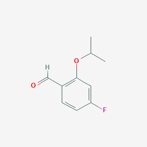 molecular formula C10H11FO2 B3347193 4-Fluoro-2-isopropoxybenzaldehyde CAS No. 1289162-65-7