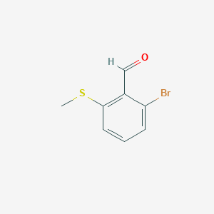 molecular formula C8H7BrOS B3347194 2-Bromo-6-(methylsulfanyl)benzaldehyde CAS No. 1289264-36-3
