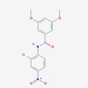 molecular formula C15H13BrN2O5 B334725 N-(2-bromo-4-nitrophenyl)-3,5-dimethoxybenzamide 