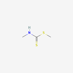 molecular formula C3H7NS2 B3347256 Carbamodithioic acid, methyl-, methyl ester CAS No. 13037-11-1