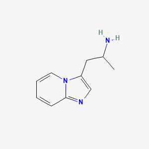 molecular formula C10H13N3 B3347264 1-(Imidazo[1,2-a]pyridin-3-yl)propan-2-amine CAS No. 130504-92-6