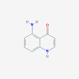 molecular formula C9H8N2O B3347268 5-Aminoquinolin-4-ol CAS No. 13065-98-0