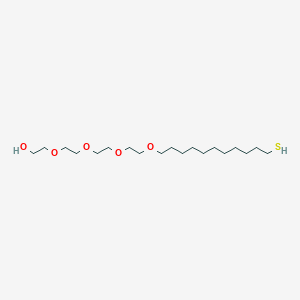 molecular formula C19H40O5S B3347273 23-Sulfanyl-3,6,9,12-tetraoxatricosan-1-OL CAS No. 130727-42-3