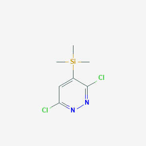 molecular formula C7H10Cl2N2Si B3347281 3,6-Dichloro-4-(trimethylsilyl)pyridazine CAS No. 130825-12-6