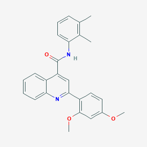 molecular formula C26H24N2O3 B334729 2-(2,4-dimethoxyphenyl)-N-(2,3-dimethylphenyl)quinoline-4-carboxamide 