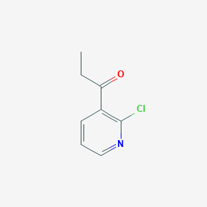 molecular formula C8H8ClNO B3347300 1-(2-氯吡啶-3-基)丙酮 CAS No. 131109-74-5