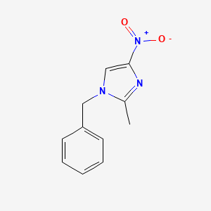 molecular formula C11H11N3O2 B3347326 1-benzyl-2-methyl-4-nitro-1H-imidazole CAS No. 13230-06-3