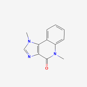 molecular formula C12H11N3O B3347355 4H-Imidazo(4,5-c)quinolin-4-one, 1,5-dihydro-1,5-dimethyl- CAS No. 133305-95-0