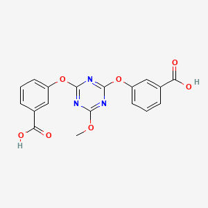 3,3'-((6-Methoxy-1,3,5-triazine-2,4-diyl)bis(oxy))dibenzoic acid